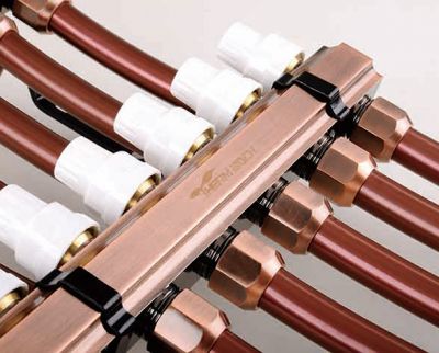 一体自动温控分集水器( 古铜色)